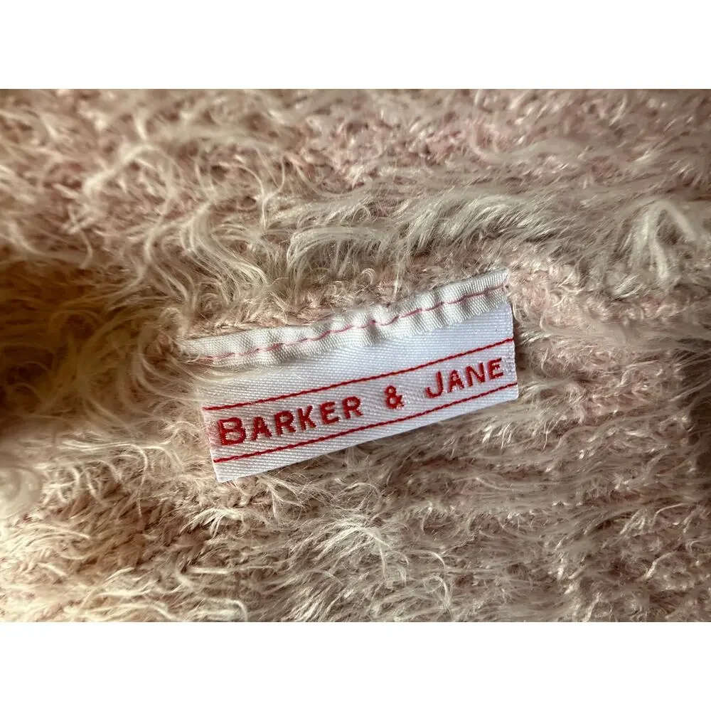 Barker & Jane Fuzzy Dog Sweater with Pearl Accents Size S